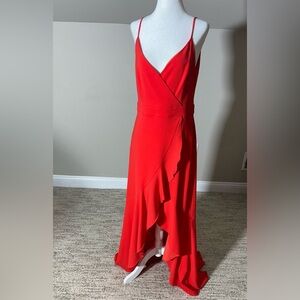 Laundry By Shelli Segal Vibrant Red High Low Dress